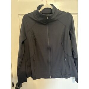 All in Motion Womens Size Large Full Zip Jacket Black